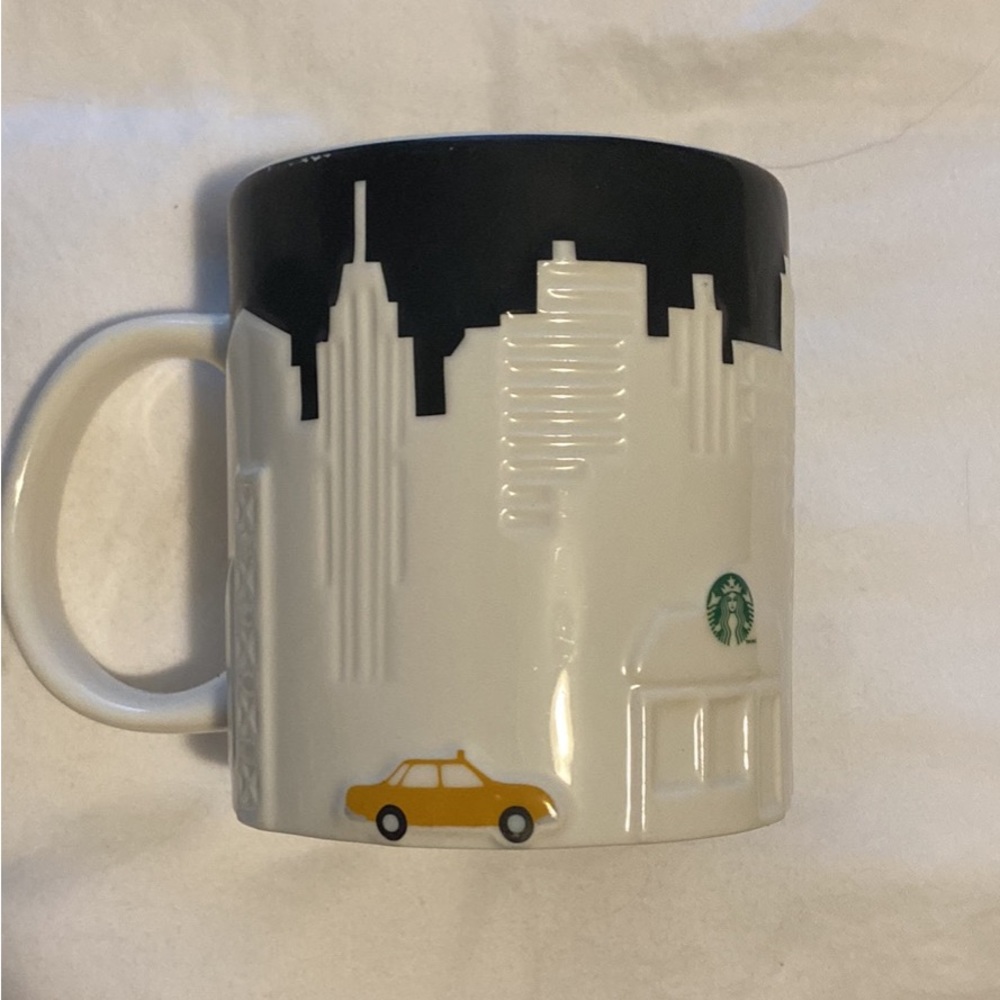 Set of two Starbucks relief mugs
